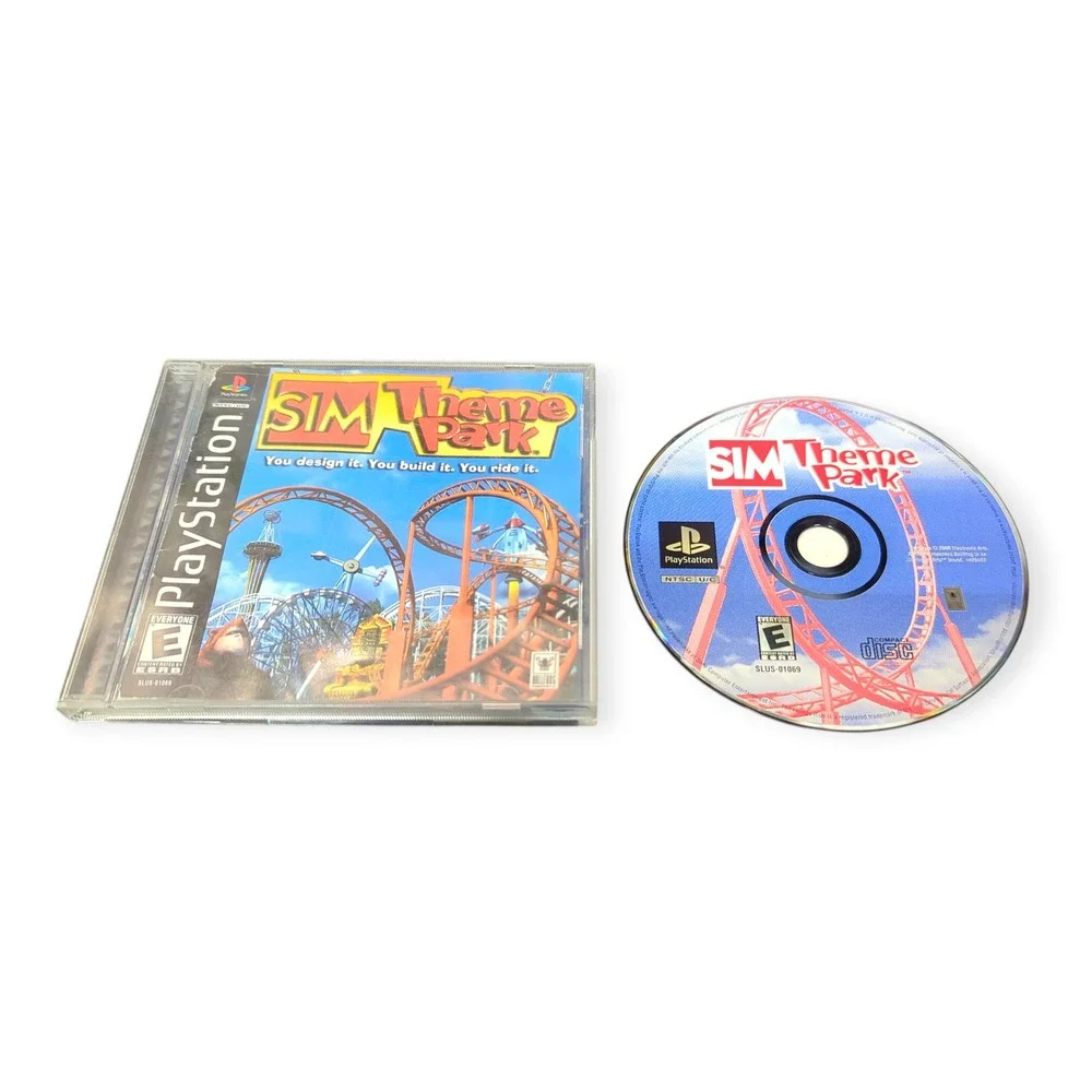 Sim Theme Park Sony PlayStation 1 PS1 2000 Bullfrog‎ SLUS-01069 NTSC U/C